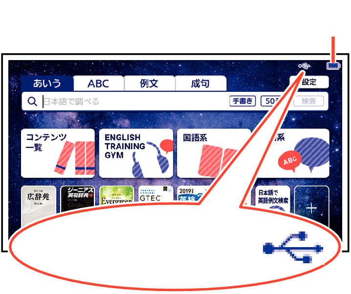 外部から電源を取る（USB 給電） XD-SX4500 / XD-SX4700 / XD-SV4750