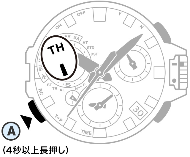 gps 時計 機内 ショップ モード