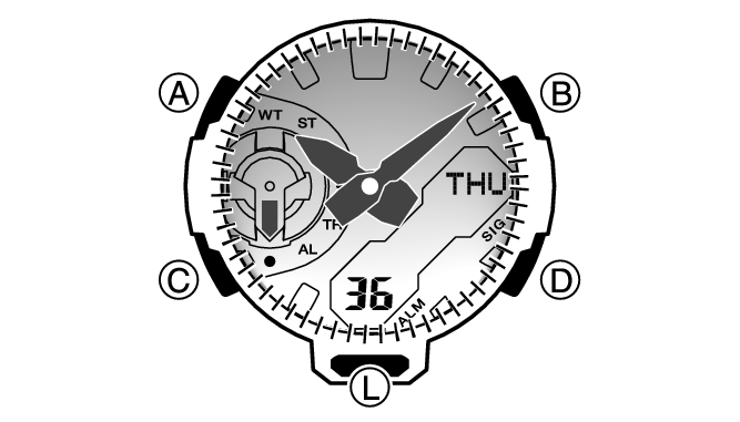 暗い所で時計を見る Module No. 5674 G-SHOCK - Support - CASIO
